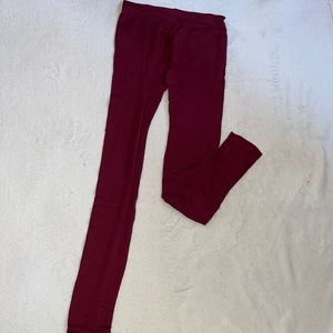 Burgundy leggings S(3-5)